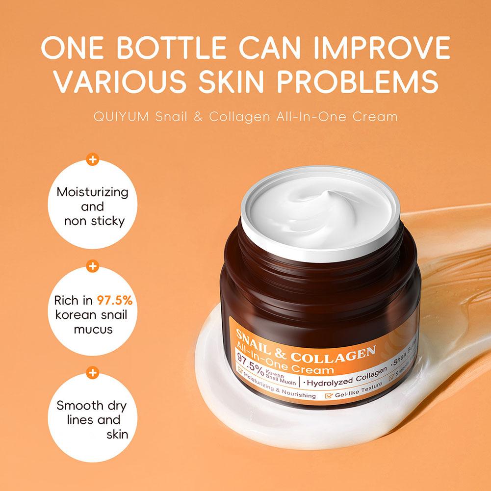 Snail Cream Gel - Набор для ухода за лицом Quiyum