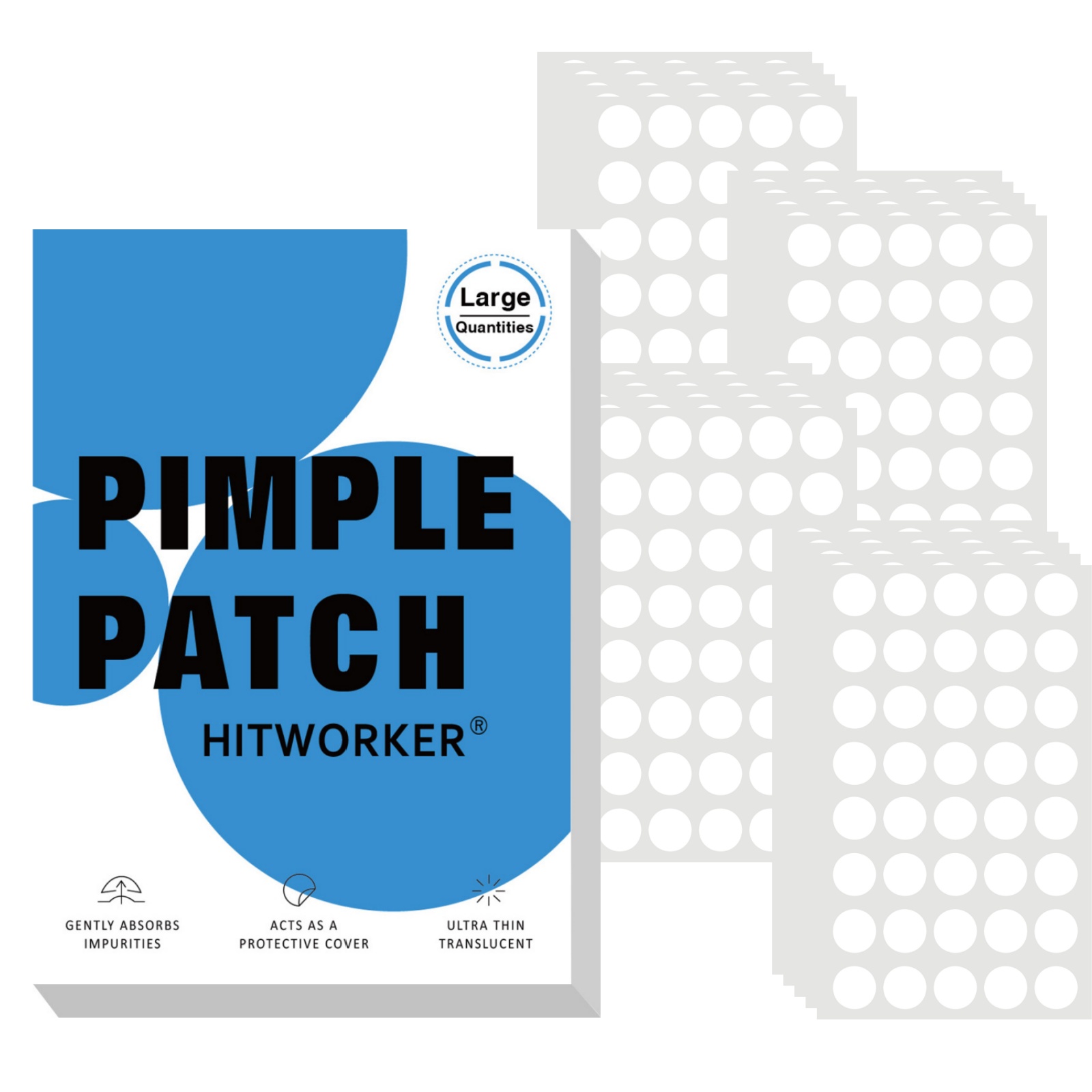 Hydrocolloid Acne Patch - 800 шт. гидроколлоидных пластырей от прыщей,