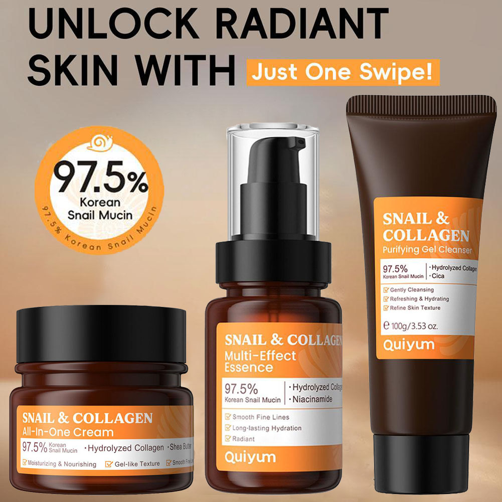 Snail Cream Gel - Эссенция с муцином улитки и коллагеном,