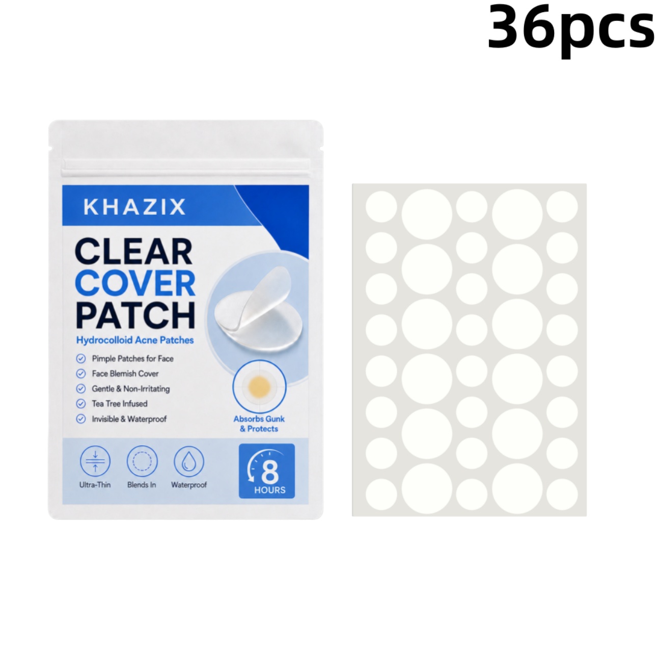 36 шт. прозрачных гидроколлоид – обзор и цена Hydrocolloid Acne Patch