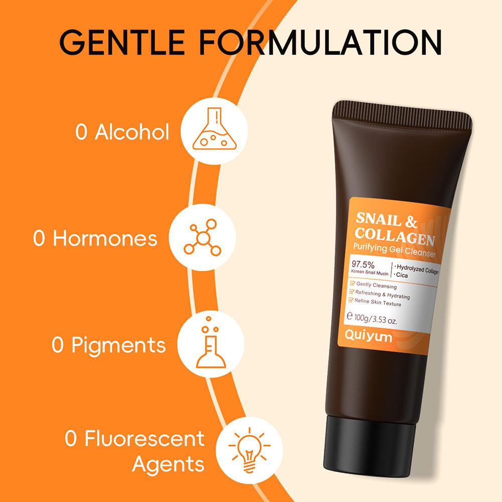 Набор для ухода за лицом Quiyu – обзор и цена Snail Cream Gel