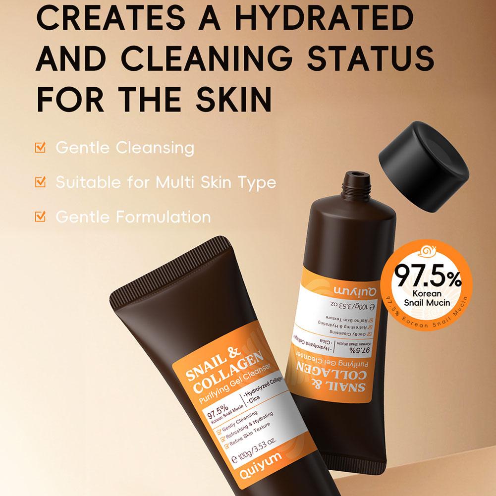 Набор для ухода за лицом Quiyu – обзор и цена Snail Cream Gel